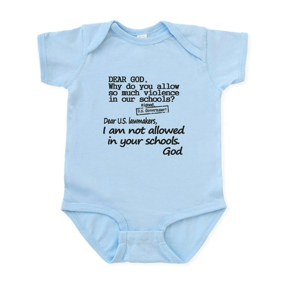 CafePress - Dear God Infant Bodysuit - Baby Light Bodysuit, Size Newborn - 24 Months