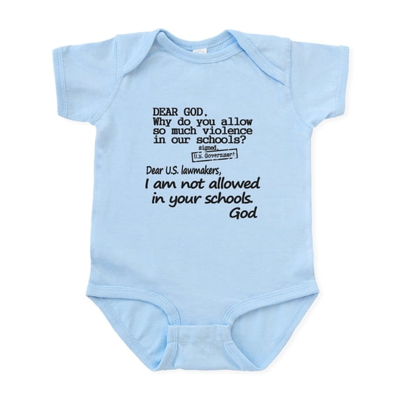 CafePress - Dear God Infant Bodysuit - Baby Light Bodysuit, Size Newborn - 24 Months