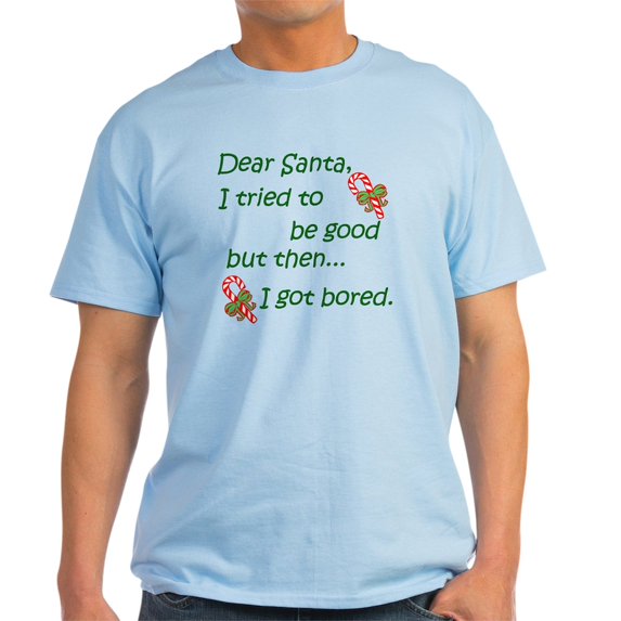 CafePress - Dear Santa Light T Shirt - Men's Classic Graphic T-Shirt