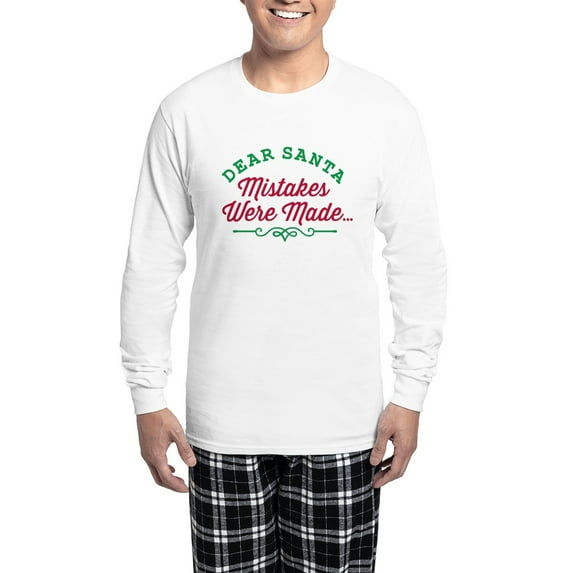 CafePress - Dear Santa Mistakes Were Made - Men's Long Sleeve Light Pajama Set