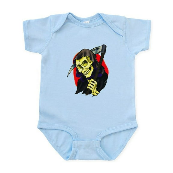 CafePress - Death Grim Reaper Tattoo Infant Bodysuit - Baby Light Bodysuit, Size Newborn - 24 Months