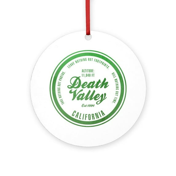 CafePress - Death Valley National Park, California Ornament (R - Round Wood Ornament 4"
