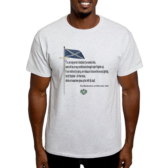 CafePress - Declaration Of Arbroath Light T Shirt - Men's Classic Graphic T-Shirt