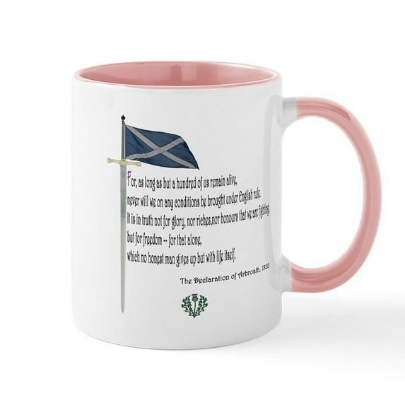 CafePress - Declaration Of Arbroath Mug - 11 oz Ceramic Mug - Novelty Coffee Tea Cup