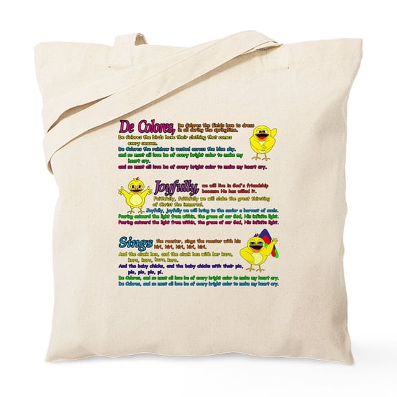 CafePress - Decolores Song Tote Bag - Unisex Canvas Tote Bag, Beige, 1-Piece