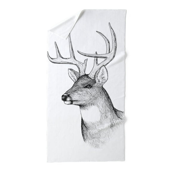CafePress - Deer - Large Beach Towel, Soft 30"x60" Towel with Unique Design