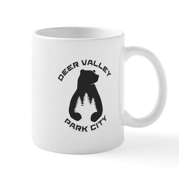 CafePress - Deer Valley Park City Utah Mugs - 11 oz Ceramic Mug - Novelty Coffee Tea Cup
