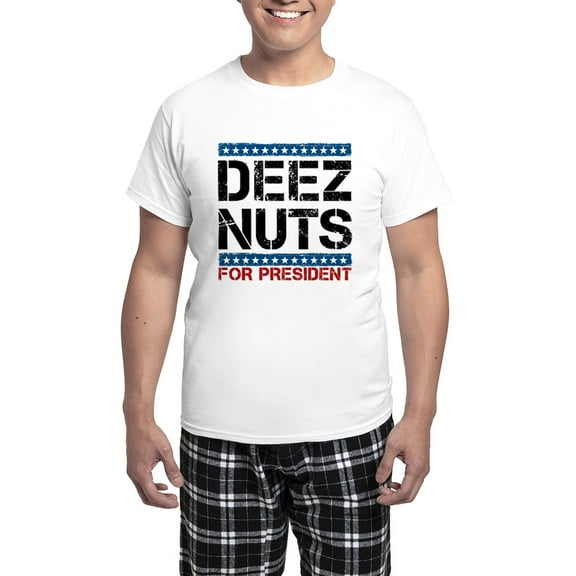 CafePress - Deez Nuts For President Pajamas - Men's Light Loose Fit Cotton Pajama Set