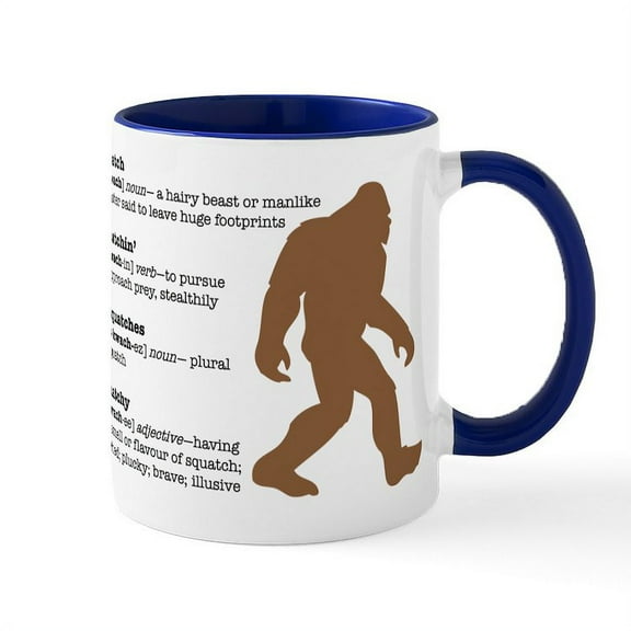 CafePress - Definition Of Bigfoot Mug - 11 oz Ceramic Mug - Novelty Coffee Tea Cup