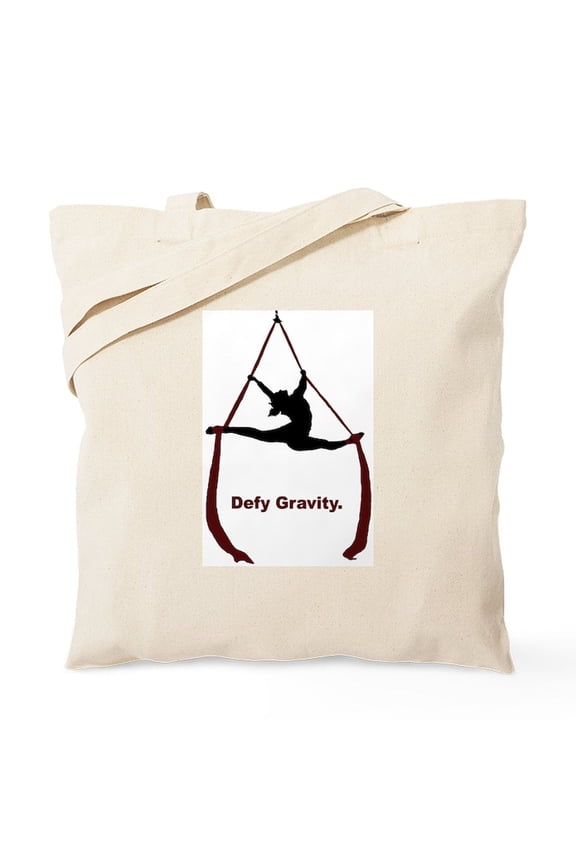 - Defy Gravity Tote Bag - Unisex Canvas Tote Bag, Beige, 1-Piece