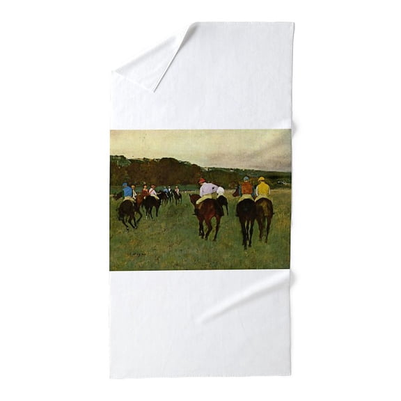 CafePress - Degas Horse Racing Art - Large Beach Towel, Soft 30"x60" Towel with Unique Design