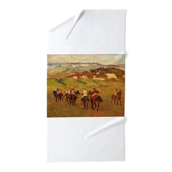 CafePress - Degas Horse Racing Art - Large Beach Towel, Soft 30"x60" Towel with Unique Design