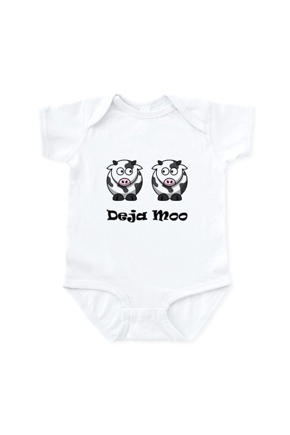 - Deja Moo Infant Bodysuit - Baby Light Bodysuit, Size Newborn - 24 Months