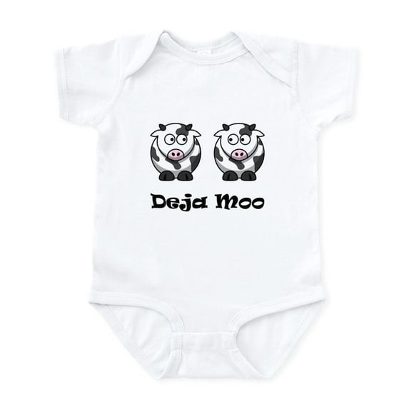CafePress - Deja Moo Infant Bodysuit - Baby Light Bodysuit, Size Newborn - 24 Months