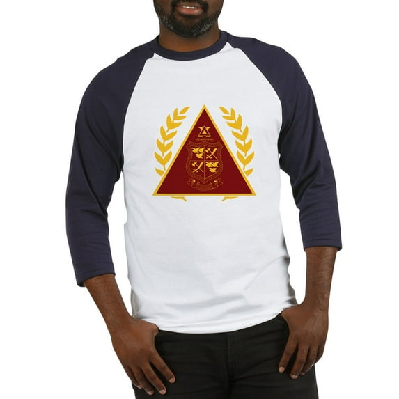 CafePress - Delta Chi Alumni Pin Baseball Jersey - Cotton Baseball Jersey, 3/4 Raglan Sleeve Shirt