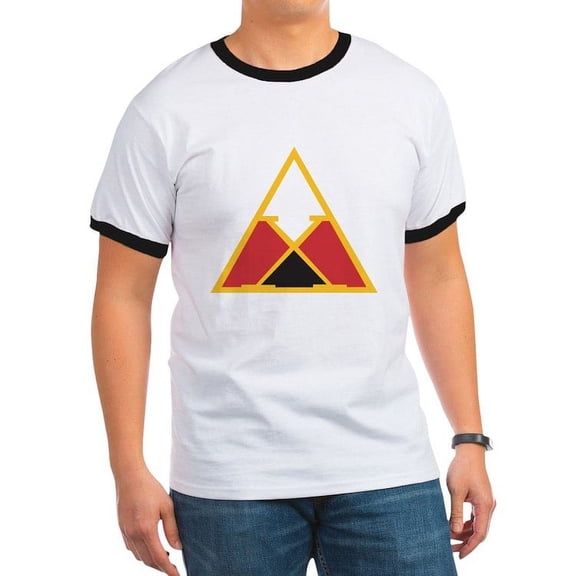 CafePress - Delta Chi Associate Member Pin T Shirt - 100% Cotton Ringed T-Shirt