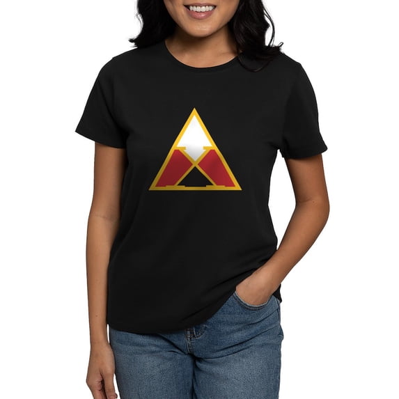CafePress - Delta Chi Associate Member Pin T Shirt - Women's Traditional Fit Dark T-Shirt