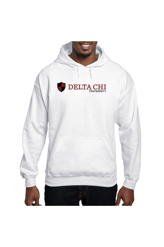 - Delta Chi Black And Red Fraternity Logo Sweatshirt - Pullover Hoodie, Hooded Sweatshirt