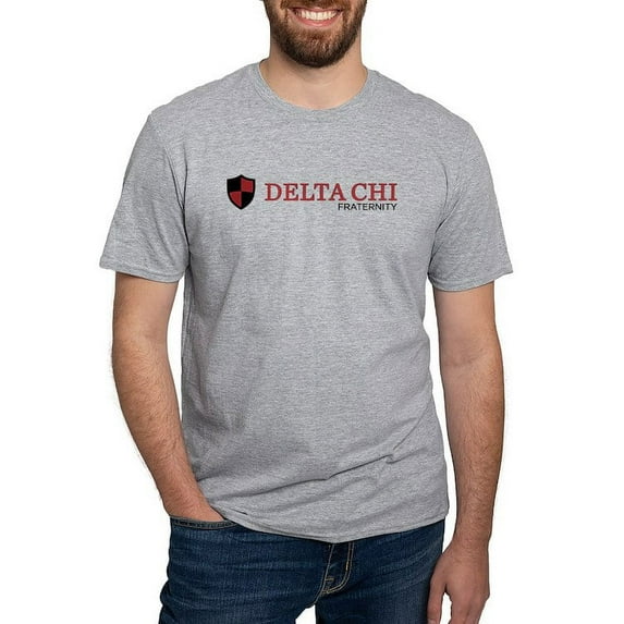 CafePress - Delta Chi Black And Red Fraternity Logo T Shirt - Fitted T-Shirt, Vintage Fit Soft Cotton Tee