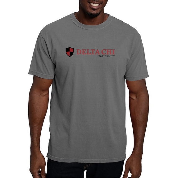 CafePress - Delta Chi Black And Red Fraternity Logo T Shirt - Mens Comfort Colors Shirt