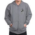 thumbnail image 1 of CafePress - Delta Chi Black And White Coat Of Arms Sweatshirt - Zip Hoodie, Classic Hooded Sweatshirt with Metal Zipper, 1 of 4
