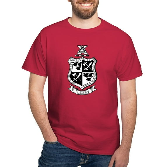 CafePress - Delta Chi Black And White Coat Of Arms T Shirt - Men's Classic Graphic Cotton T-Shirt