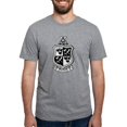 thumbnail image 1 of CafePress - Delta Chi Black And White Coat Of Arms T Shirt - Mens Tri-blend T-Shirt, 1 of 4
