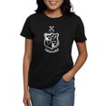 thumbnail image 1 of CafePress - Delta Chi Black And White Coat Of Arms T Shirt - Women's Traditional Fit Dark T-Shirt, 1 of 4