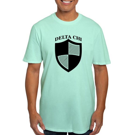 CafePress - Delta Chi Black Icon T Shirt - Men's Fitted T-Shirt