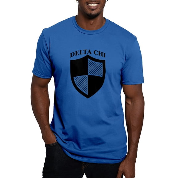 CafePress - Delta Chi Black Icon T Shirt - Men's Fitted T-Shirt