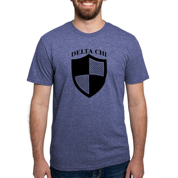 CafePress - Delta Chi Black Icon T Shirt - Mens Tri-blend T-Shirt