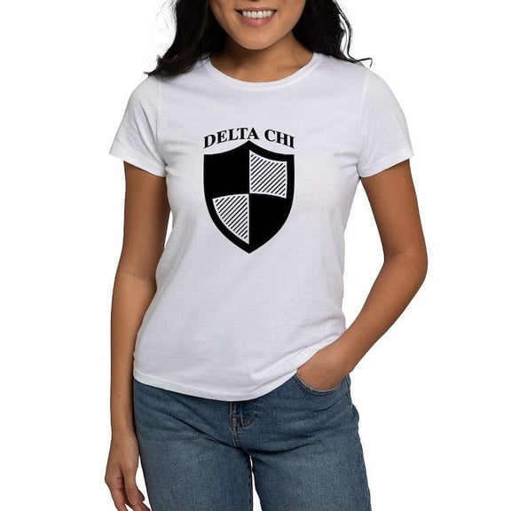 CafePress - Delta Chi Black Icon T Shirt - Women's Classic T-Shirt
