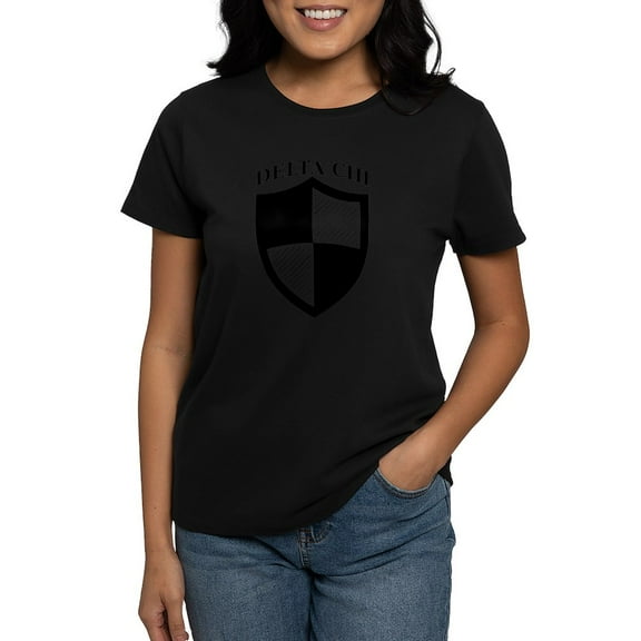CafePress - Delta Chi Black Icon T Shirt - Women's Traditional Fit Dark T-Shirt