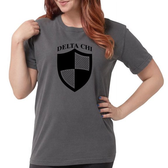 CafePress - Delta Chi Black Icon T Shirt - Womens Comfort Colors® Shirt