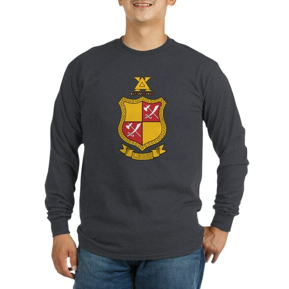 CafePress - Delta Chi Coat Of Arms Long Sleeve T Shirt - Long Sleeve Dark T-Shirt