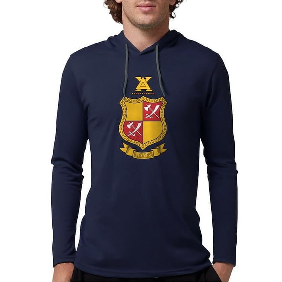 CafePress - Delta Chi Coat Of Arms Long Sleeve T Shirt - Mens Hooded Shirt