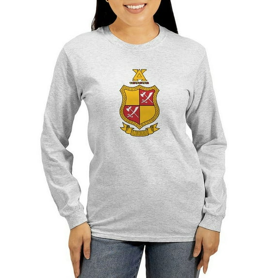 CafePress - Delta Chi Coat Of Arms Long Sleeve T Shirt - Women's Long Sleeve Graphic Casual T-Shirt