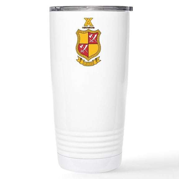 CafePress - Delta Chi Coat Of Arms Mugs - Insulated Stainless Steel Travel Tumbler 20 oz.