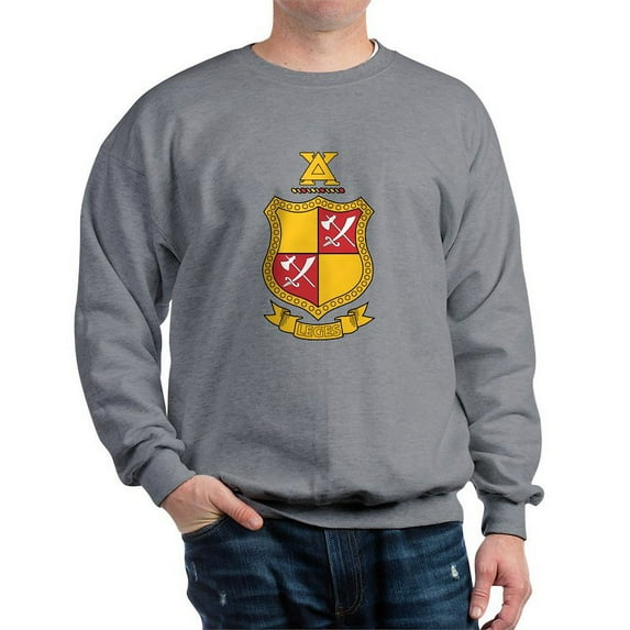 CafePress - Delta Chi Coat Of Arms Sweatshirt - Crew Neck Sweatshirt