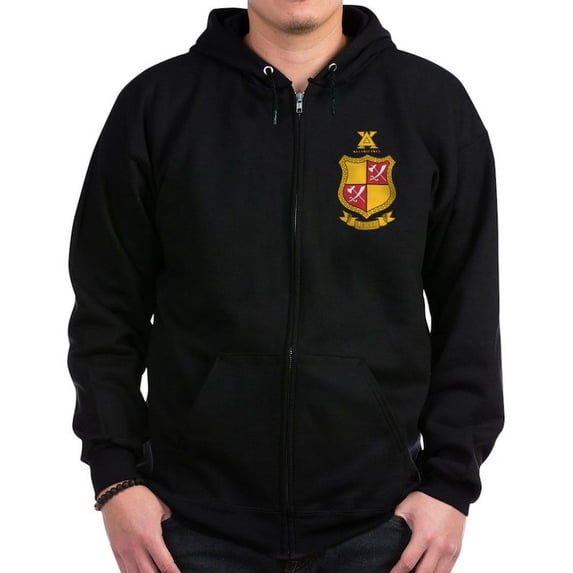 CafePress - Delta Chi Coat Of Arms Sweatshirt - Zip Hoodie, Classic Hooded Sweatshirt with Metal Zipper