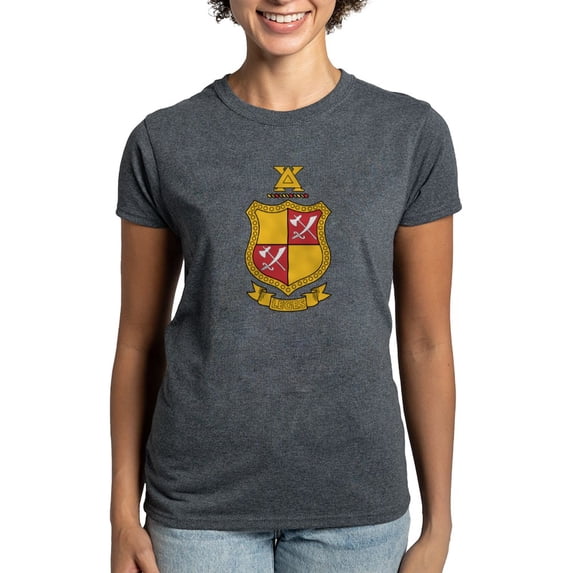 CafePress - Delta Chi Coat Of Arms T Shirt - Women's Traditional Fit Dark T-Shirt