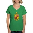 thumbnail image 1 of CafePress - Delta Chi Coat Of Arms T Shirt - Women's V-Neck Dark T-Shirt, 1 of 4