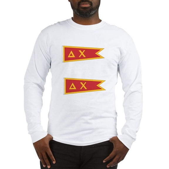 CafePress - Delta Chi Flag Long Sleeve T Shirt - Unisex Cotton Long Sleeve T-Shirt