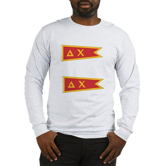 CafePress - Delta Chi Flag Long Sleeve T Shirt - Unisex Cotton Long Sleeve T-Shirt