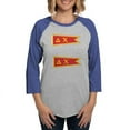 thumbnail image 1 of CafePress - Delta Chi Flag Long Sleeve T Shirt - Womens Baseball Tee, 1 of 4