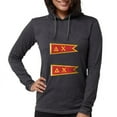 thumbnail image 1 of CafePress - Delta Chi Flag Long Sleeve T Shirt - Womens Hooded Shirt, 1 of 3