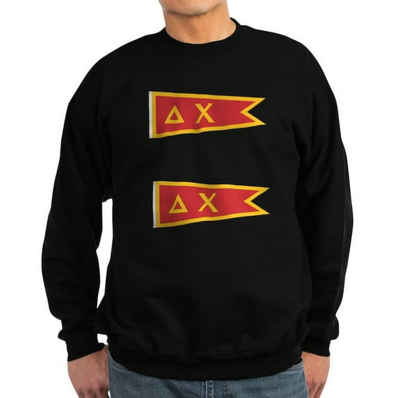CafePress - Delta Chi Flag Sweatshirt - Classic Crew Neck Sweatshirt
