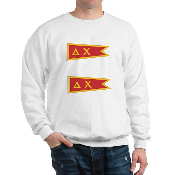 CafePress - Delta Chi Flag Sweatshirt - Crew Neck Sweatshirt