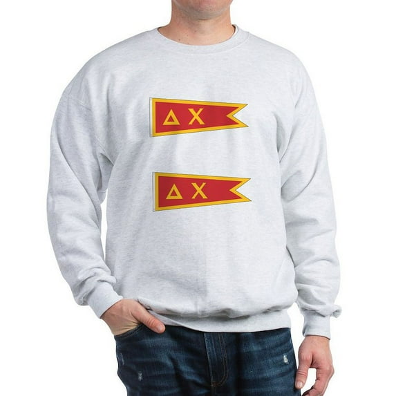 CafePress - Delta Chi Flag Sweatshirt - Crew Neck Sweatshirt