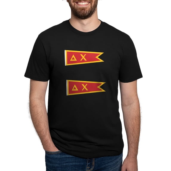 CafePress - Delta Chi Flag T Shirt - Mens Tri-blend T-Shirt